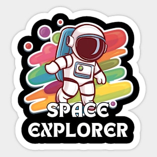 Astroanut Space Explorer Sticker